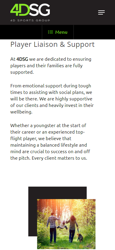 4D Sports Group _mobile_Services