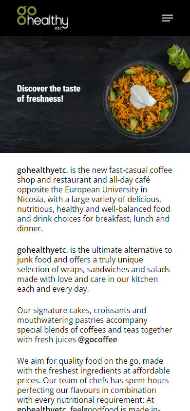 go healthy etc -mobile-our story